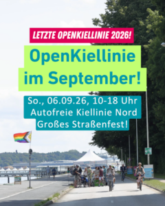 13. Open-Kiellinie am 6.9.2026 in Kiel. Bildrechte bei: https://autofrei.jetzt/