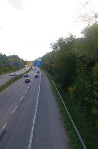 B76 in Kiel führt über ehemalige Kleingärten