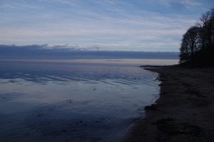 Dämmerung an der Küste bei Noer