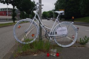 Geisterfahrrad Werftstraße Kiel-Gaarden