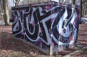 Graffiti Nähe Forstbaumschule