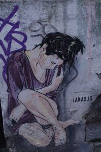 Graffiti im Gängeviertel in Hamburg