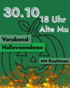 Demoplakat Haloween-Demo 30.10.2026 FFF Kiel
