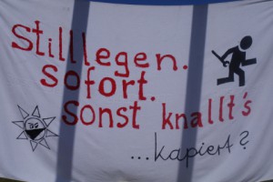 Antiatomcamp Kiel: Sofort stilllegen, sonst...