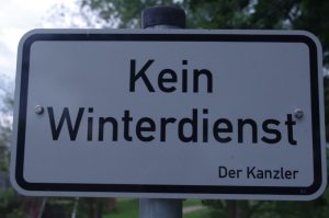 Kein Winterdienst - Der Kanzler