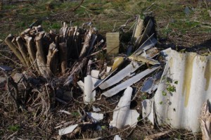 Müll - Asbestverdacht im Prüner Schlag in Kiel