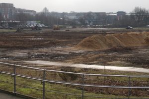 Rodearbeiten auf zukünftiger Zentralbad-Fläche - Foto: Rosa Thiemer