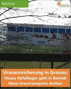 Urenco-Konzern hat das Atommüll-Lager in Gronau in Betrieb genommen