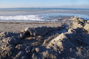 Wasserschaden bei Laboe: beginnende Erosion